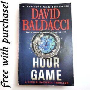 Hour Game David Baldacci Bestseller Mystery Crime Thriller Free with Purchase